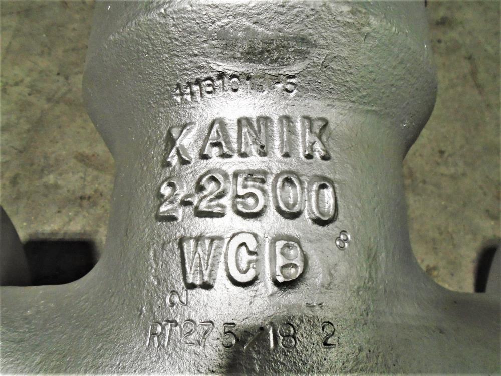 Xanik 2" 2500# WCB Gate Valve, Fig# 2"-BP25J-WCB-5-F-H